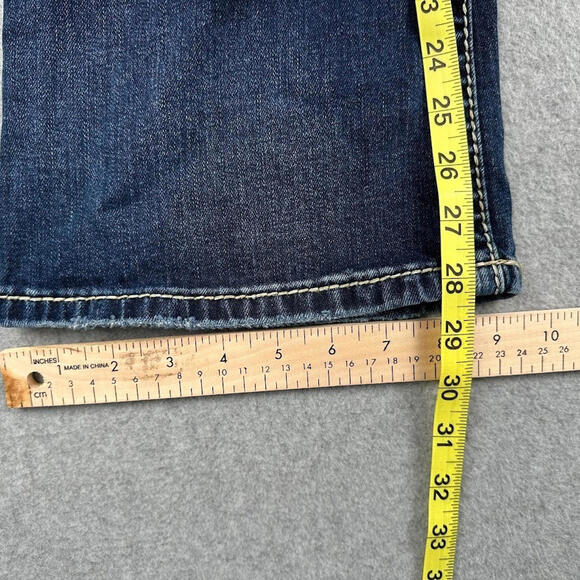 SILVER Jeans Womens SUKI Boot Cut Denim 30x29 Low Rise Thick Stitch Cowboy Rodeo - Picture 7 of 9